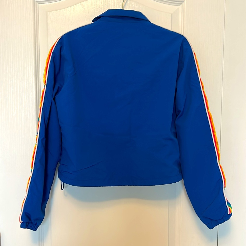 Ashley by 26 International Rainbow Windbreaker Jacket Size M Utility Collection - Picture 2 of 11